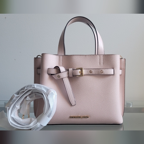 MICHAEL Michael Kors Handbags - Emilia Small Pebbled Leather Satchel Michael Kors